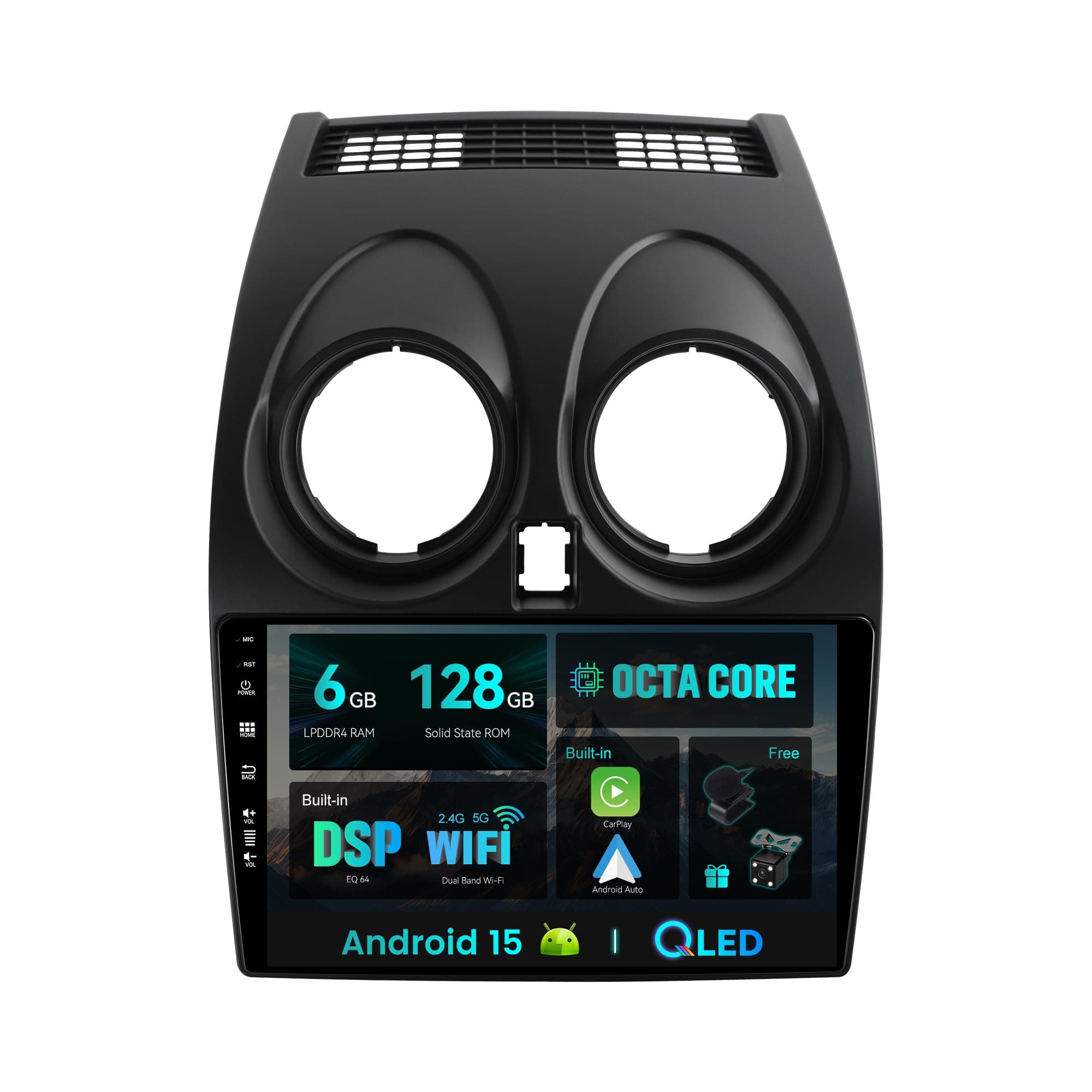 SXAUTO Android 14 - [6G+128G] - IPS Autoradio Passt für Nissan Qashqai J10 (2006-2015) -… product image
