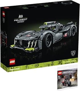 LEGO Technic Set of 2: 42156 Peugeot 9X8 24H Le Mans Hybrid Hypercar & 30655 Forklift with… product image