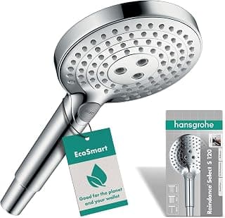 hansgrohe Raindance Select S - wassersparender Duschkopf 9 l/min (EcoSmart), Handbrause mit 3… product image