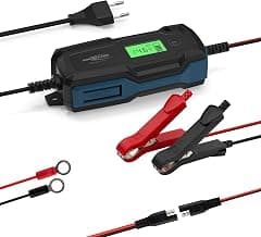 Intelligent 10-stage charger 6 V 12 V / 4 A with LCD display for lead-acid, lead gel and lead… product image