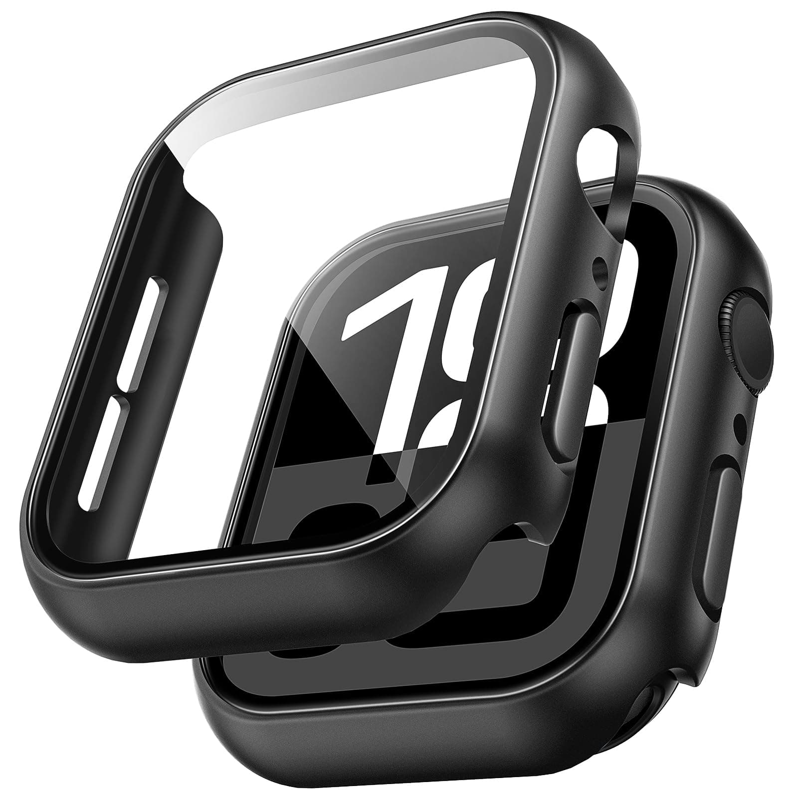 TAURI 2 Pack Hard Case Designed for Apple Watch Series 11/10 46mm [360° Shockproof] with 9H… product image