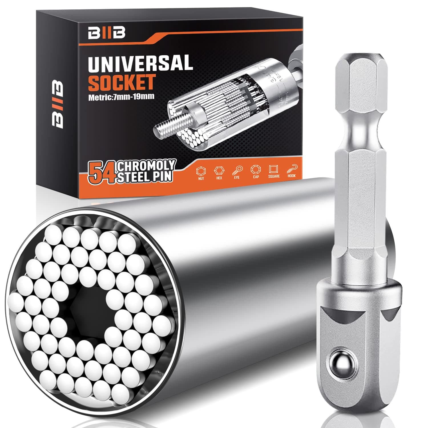 BIIB Gifts for Men, Fathers Day Presents, Gadgets Birthday Present for Him, Universal Socket Wrench, Father s Day Gifts from Daughter Son, Dad Present for Men Who Have Everything, Hand Tools product image