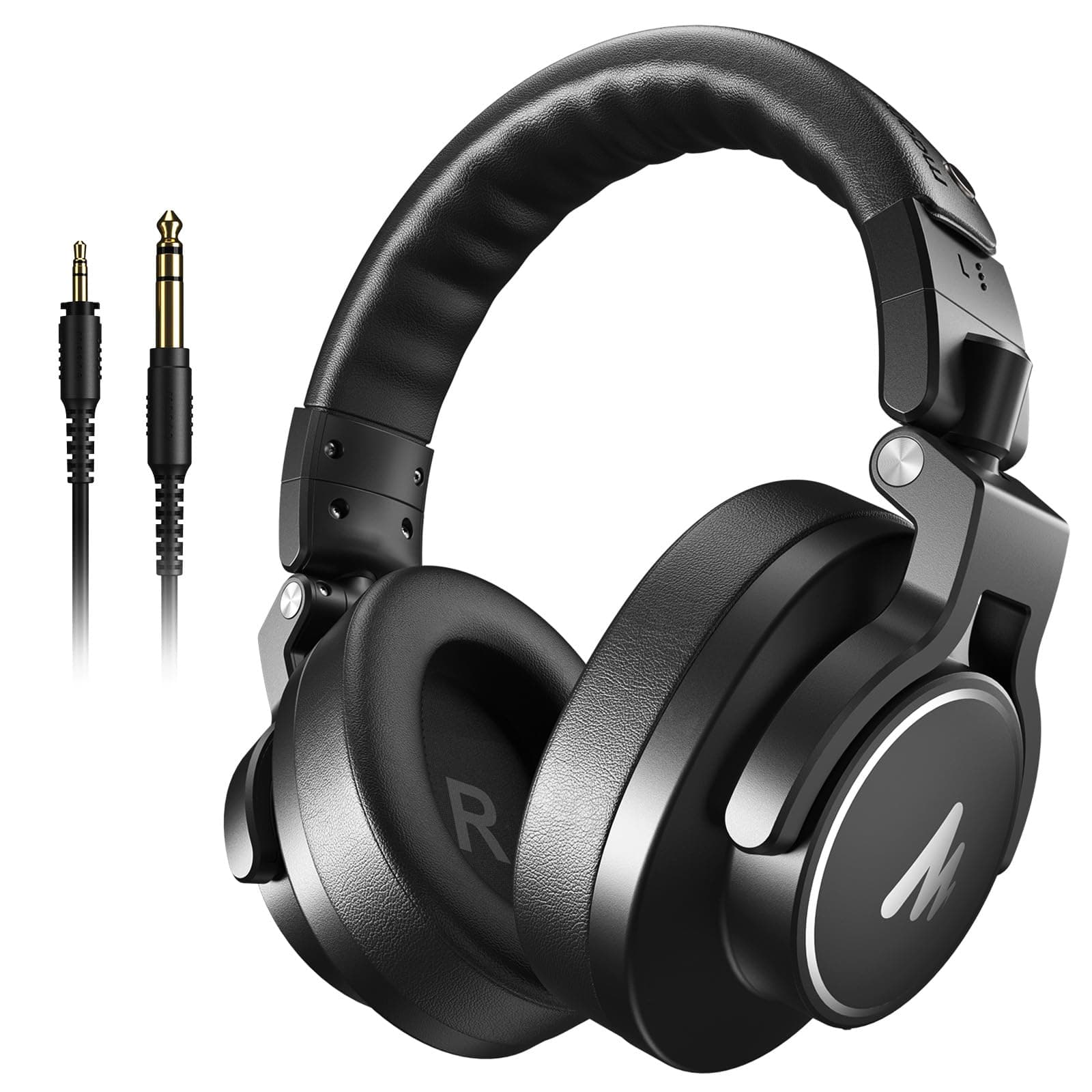 MAONO Professional Studio Headphones, Over Ear Headphones with 6.35 and 3.5mm Detachable… product image