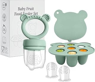 Baby Fruit Feeder - Silicone Fruit Feeder for Babies- Breastmilk Popsicle Freezer Molds for… product image