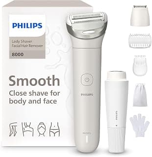 Lady Shaver Series 8000 Cordless Electric Shaver, Wet and Dry 3 Blades, Flexible Shaver Head,… product image
