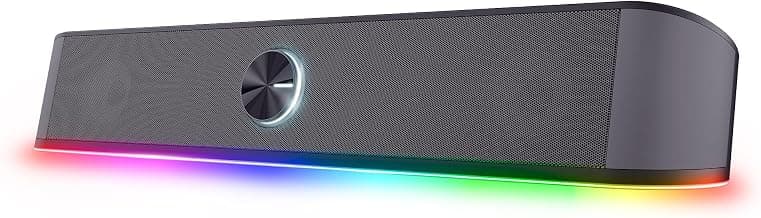 Trust Gaming GXT 1619 Rhox PC Soundbar mit RGB Beleuchtung 12W (6W RMS), Stereo Computer… product image