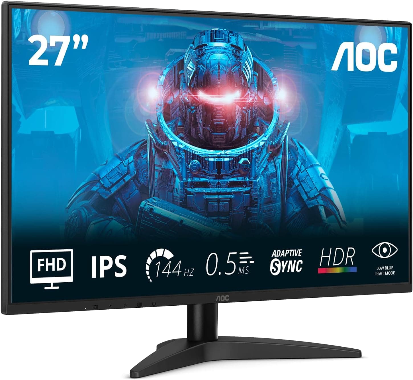 AOC 27B36X 27 inch FHD Gaming Monitor 144Hz, IPS Panel, 4ms GtG, HDR10, (1920x1080 HDMI 1x 1.4… product image