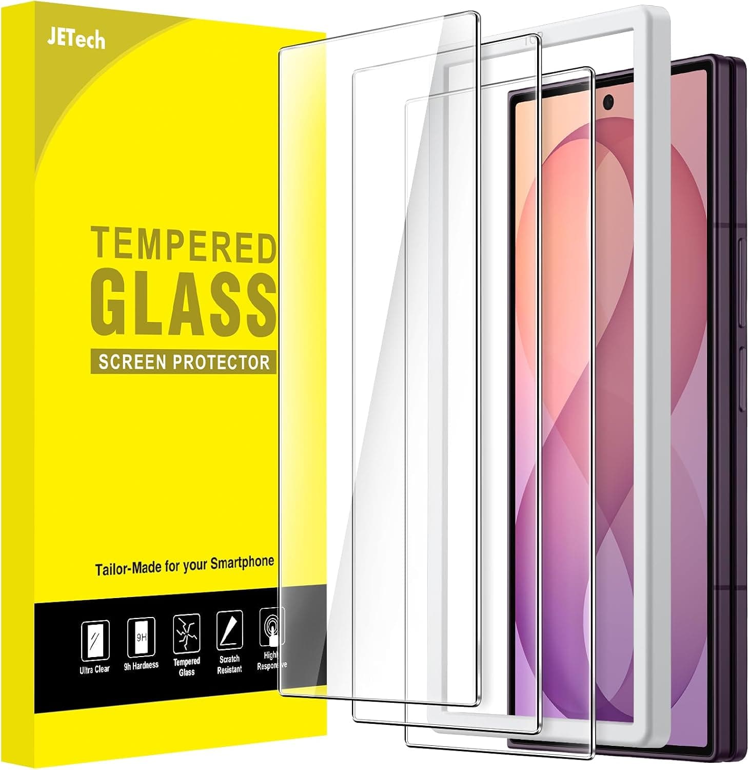 JETech Front Screen Protector for Galaxy Z Fold 8 Ultra/Z Fold 7, 3-Pack product image