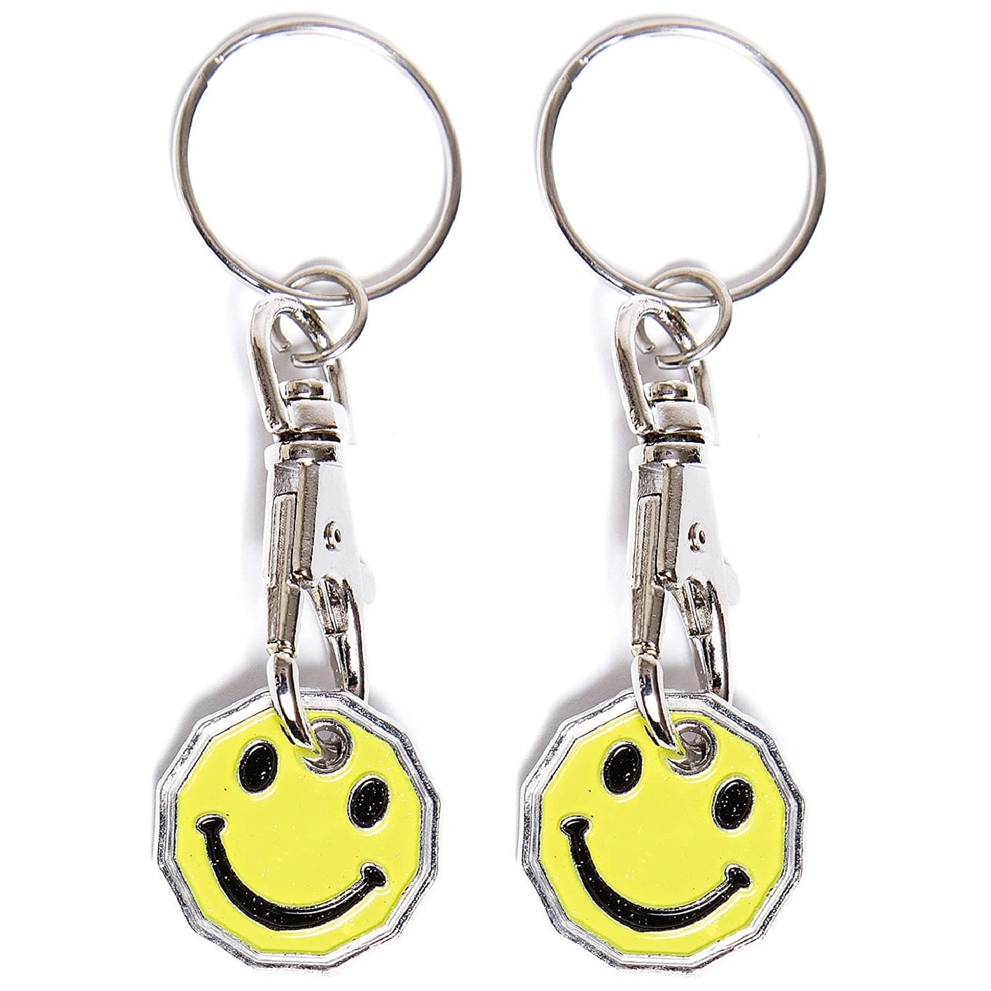 Shopping Trolley Token Key Ring 12 Sided Shape £1 Pound Coin Reusable Token Locker Gym… product image