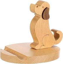 TOYANDONA Wood Dog Phone Stand - Wooden Novelty Phone Holder Cute Cartoon Puppy Hands-Free… product image