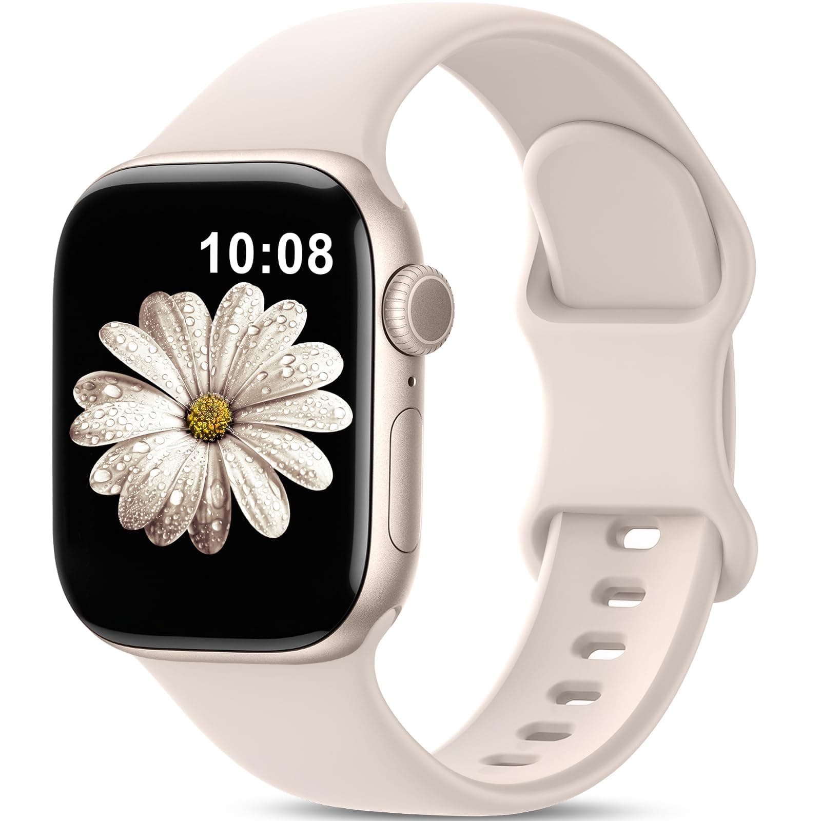 AMSKY Bracelet Sport Silicone Compatible avec Bracelet Apple Watch Se 40mm 44mm 42mm 46mm 45mm… product image