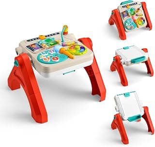 JGW87 Educational Fun Toy for Babies and Toddlers, Developmental 4-in-1 Play Table and Easel… product image