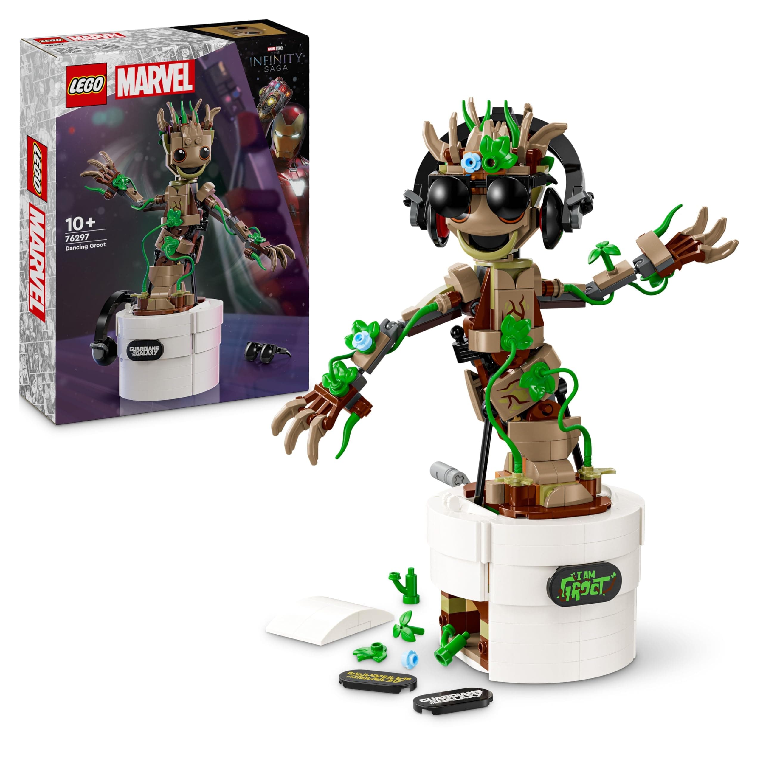 LEGO Marvel Dancing Groot Buildable Animated Toy Action Figure, Guardians of the Galaxy… product image