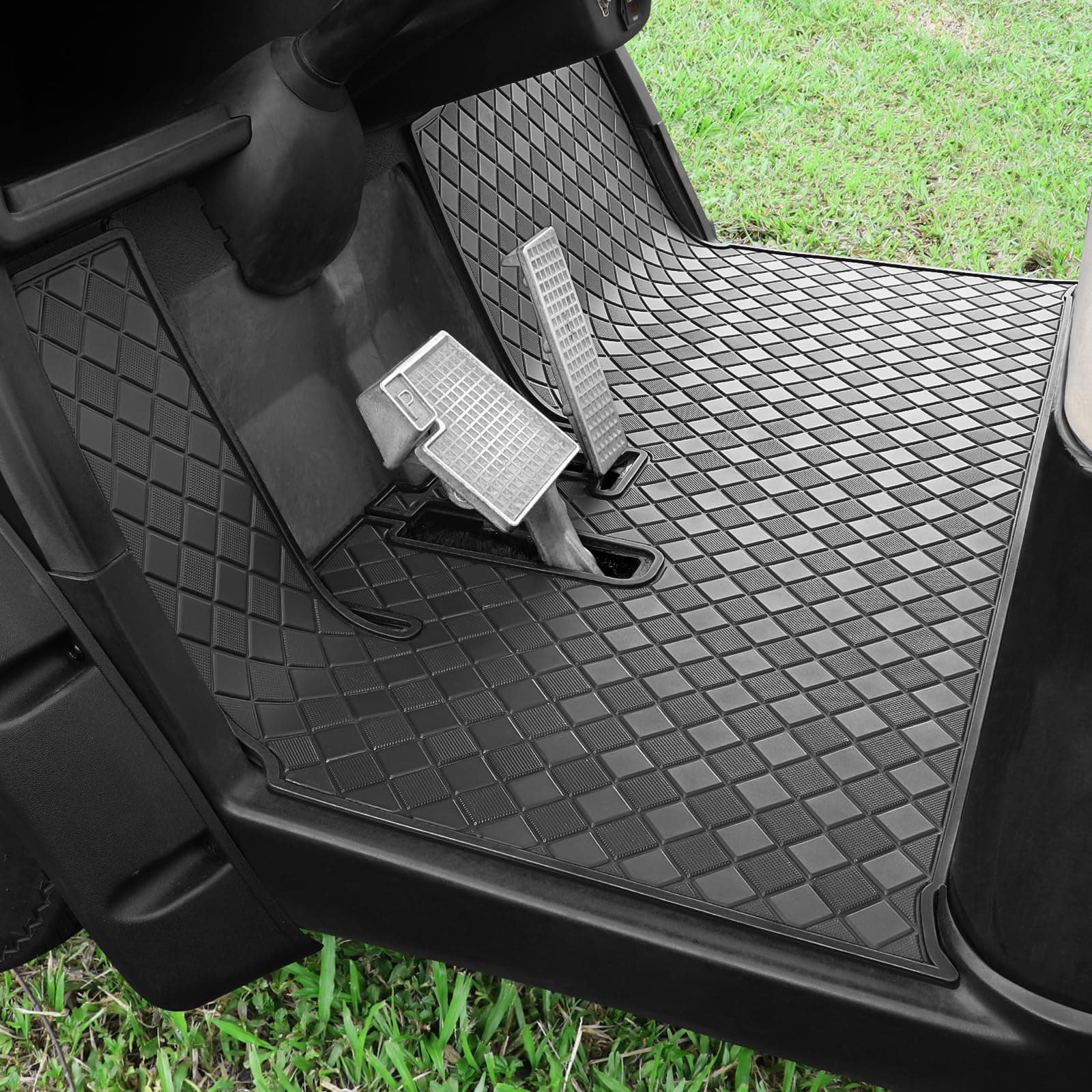 Cartalia Golf Cart Floor Mat for Yamaha Drive/G29 Golf Cart (Black Trim) product image