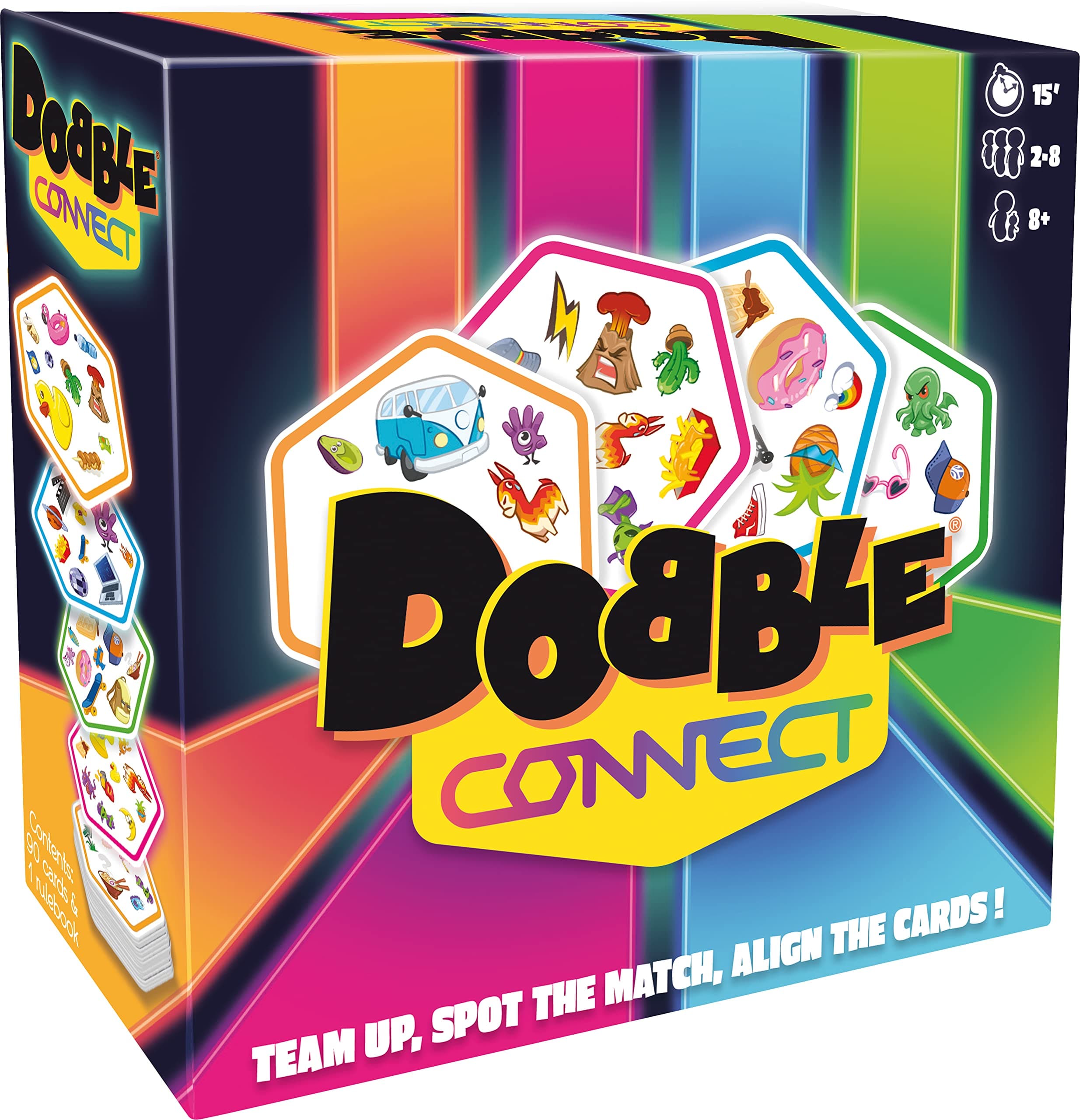 Asmodee Dobble Connect, schnell reagierendes Kartenspiel, ab 8 Jahren, für 2-8 Spieler, über… product image