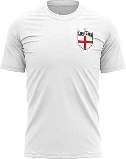 England Shirts for Men - England Badge Retro T Shirt - Football Country European 2026… product image