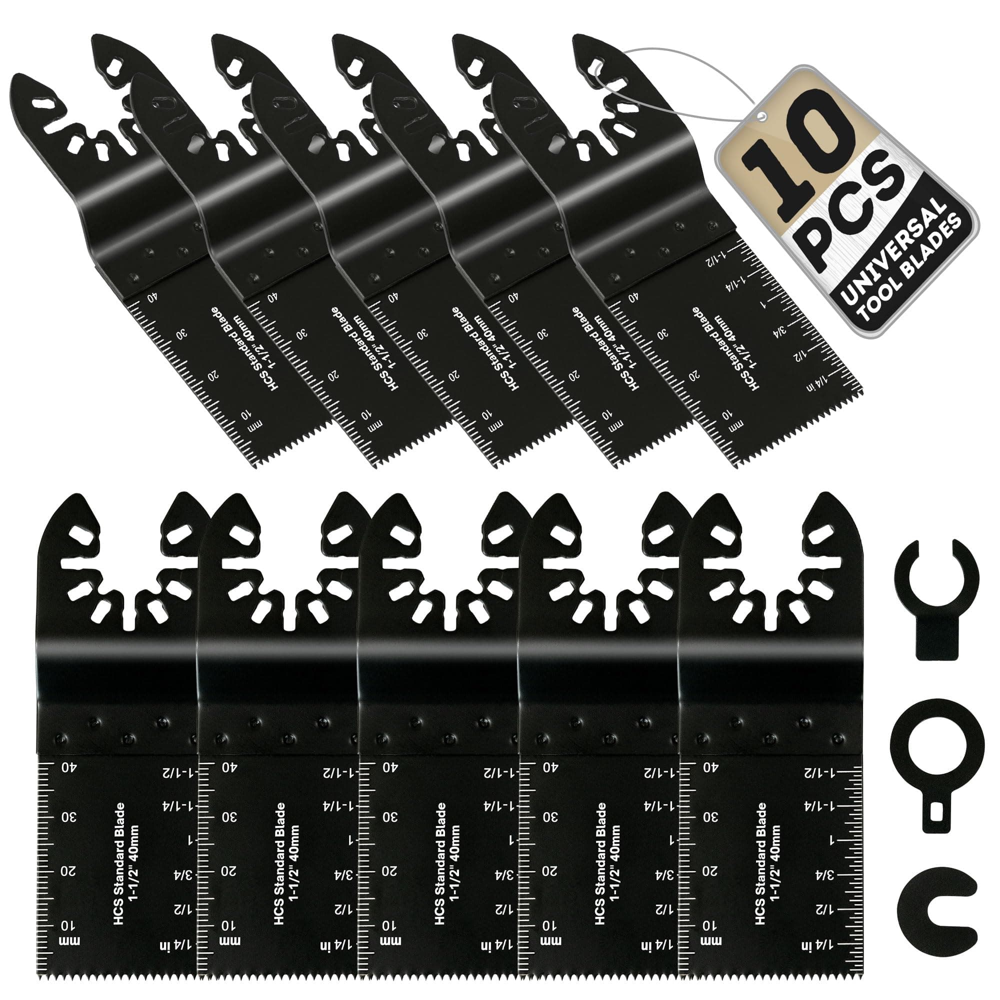 Coselena 10-teiliges Multi Tool Klingen Set - Schwerlast-Oszillierende Sägeblätter für Holz,… product image