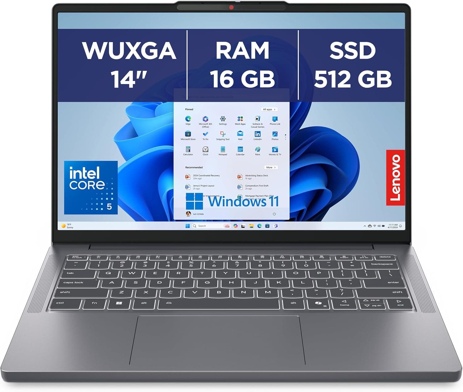 IdeaPad Slim 3 14IRH10R – WUXGA 14 Inch Laptop (Intel Core 5 210H, 16GB RAM, 512GB SSD, Intel… product image