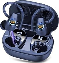 Wireless Earbuds, Bluetooth 5.3 Headphones with 4 ENC Noise Canceling Mic, 50H Stereo Dual LED… product image