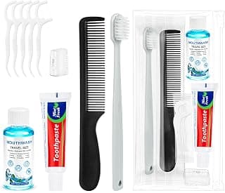 Travel Toothbrush Kit Bulk, 6 in 1 Travel Dental Kit (4-Pack) product image