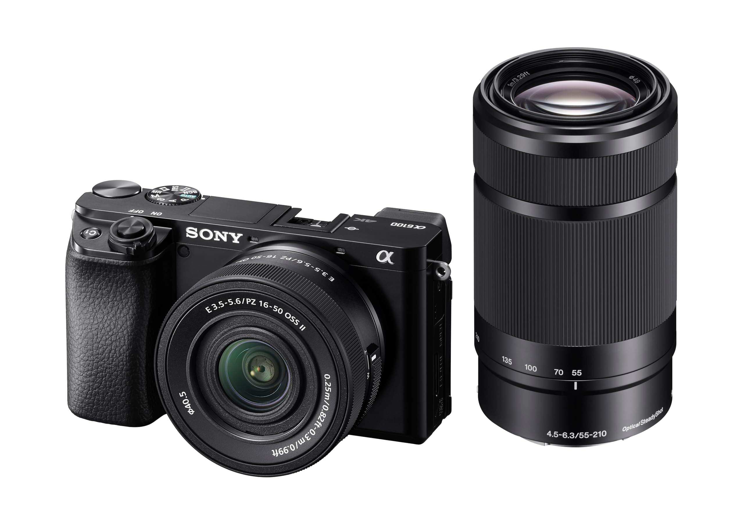 Sony Alpha 6100 | APS-C Mirrorless Camera with 16-50 mm and 55-210mm Zoom Lenses (Fast 0.02s… product image