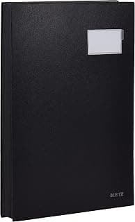 A4 Signature Folder 20 Compartments Black | Sorting documents such as contracts, invoices and… product image