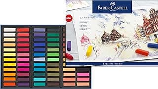 Creative Studio Soft Pastels Box 72, Multicolor | Soft coloured pencils, easy to mix and blend… product image