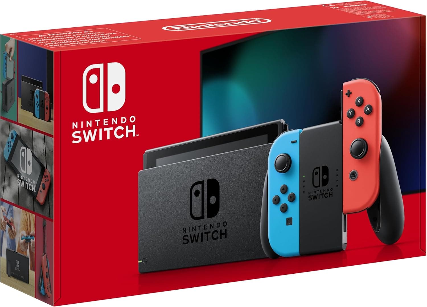 Nintendo Console Switch avec Joy-Con bleu néon et rouge néon product image