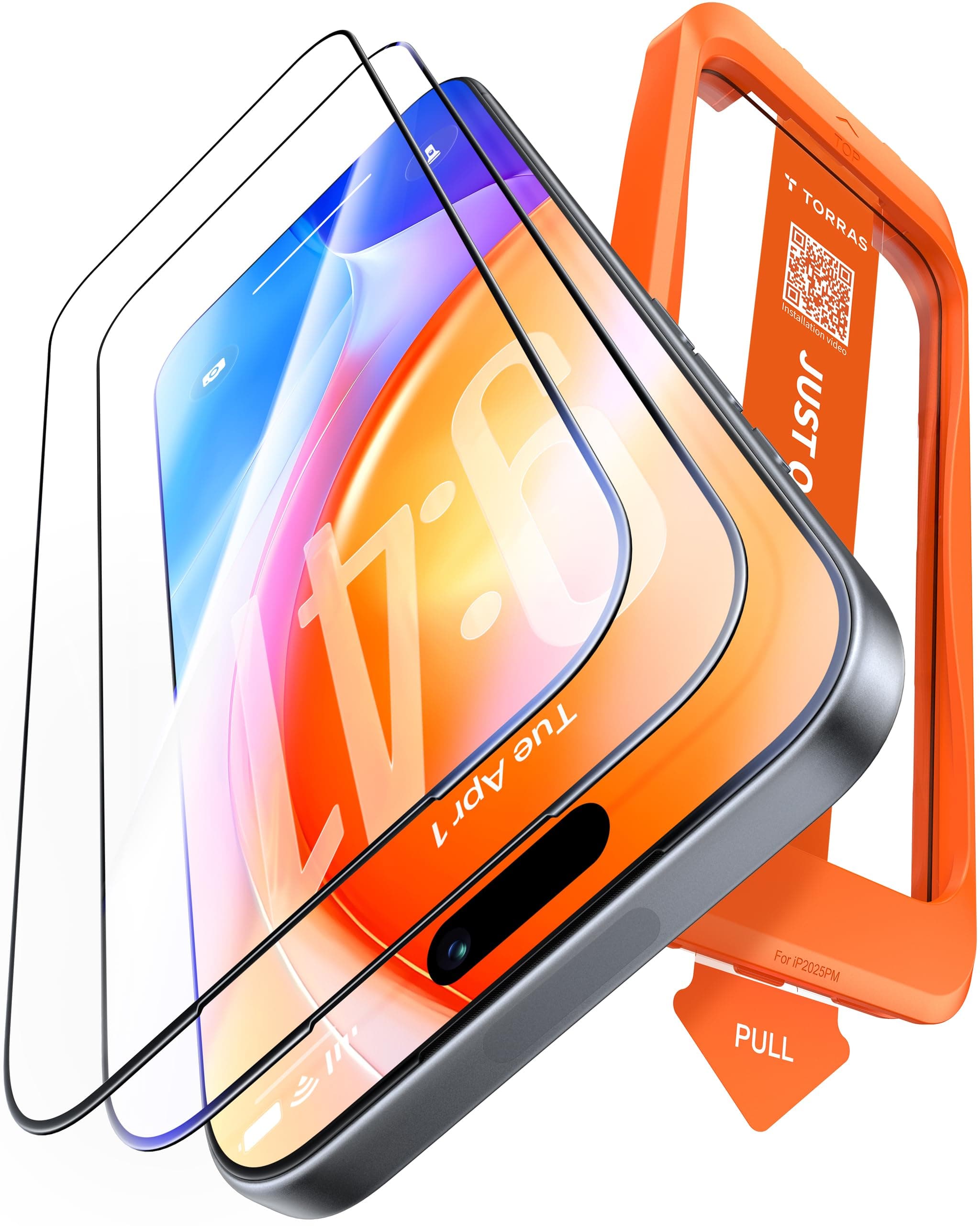 TORRAS Präzise für iPhone 17 Pro Max für Panzerglas [Full Screen & Nr.1 Stoßfest] Exklusive… product image