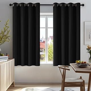 Deconovo Solid Curtains Window Treatment Room Darkening Blackout Curtains Thermal Insulated… product image