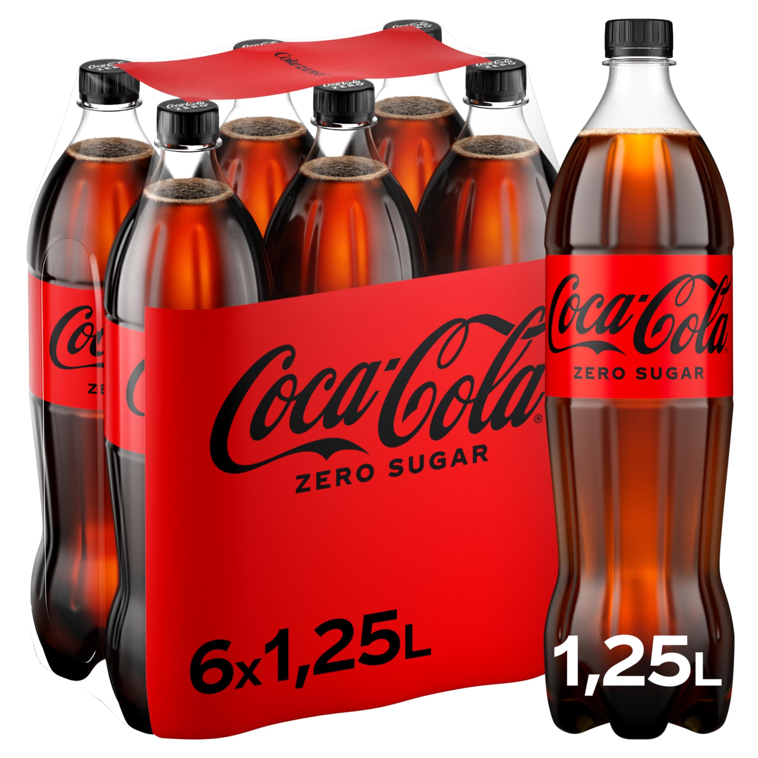 Coca-Cola zero sugar Cola – zuckerfreies, kalorienfreies, koffeinhaltiges Erfrischungsgetränk… product image