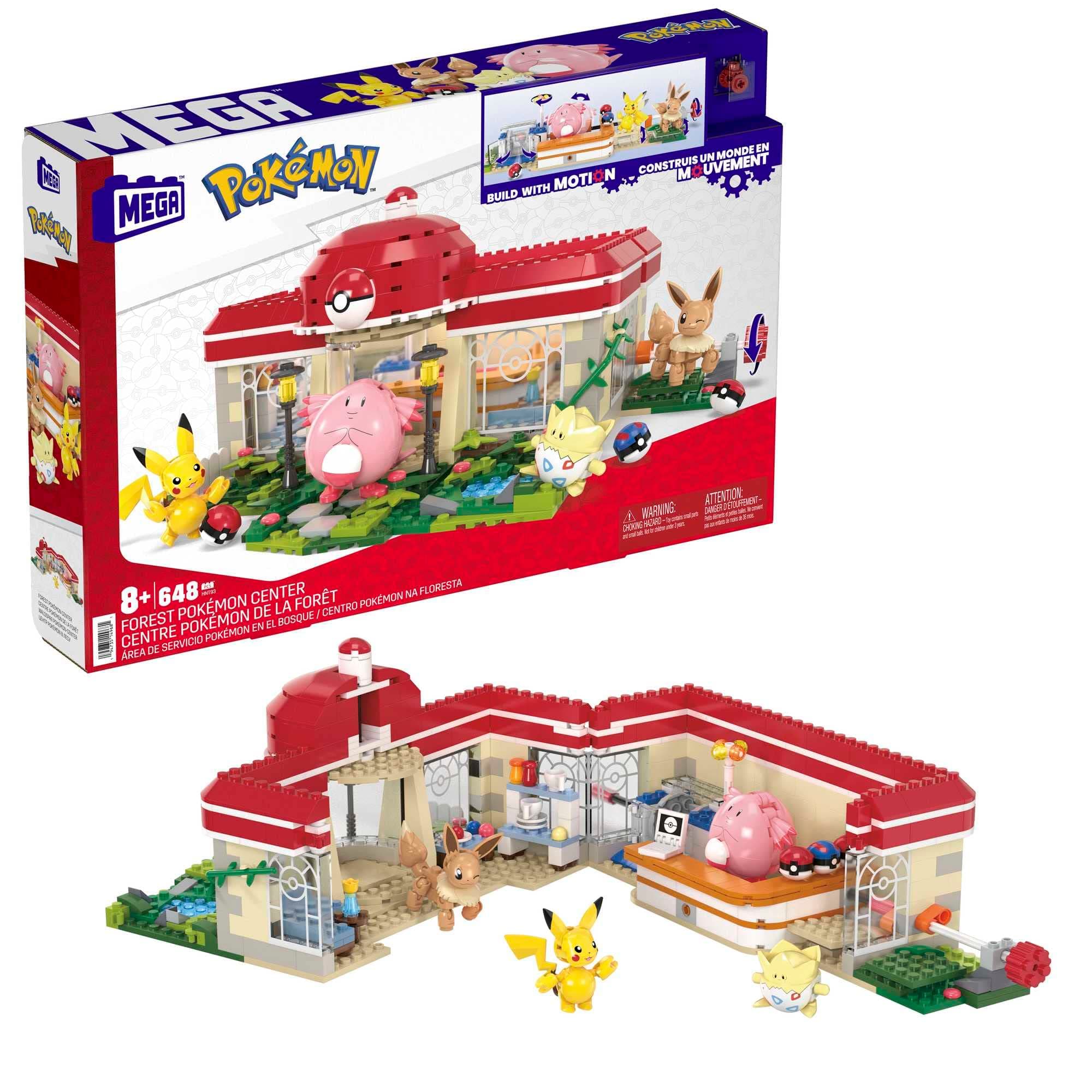 Mega Pokémon Bauset, 648 Teile, mit Pikachu, Chaneira, Evoli und Togepi, Bauspielzeug für… product image