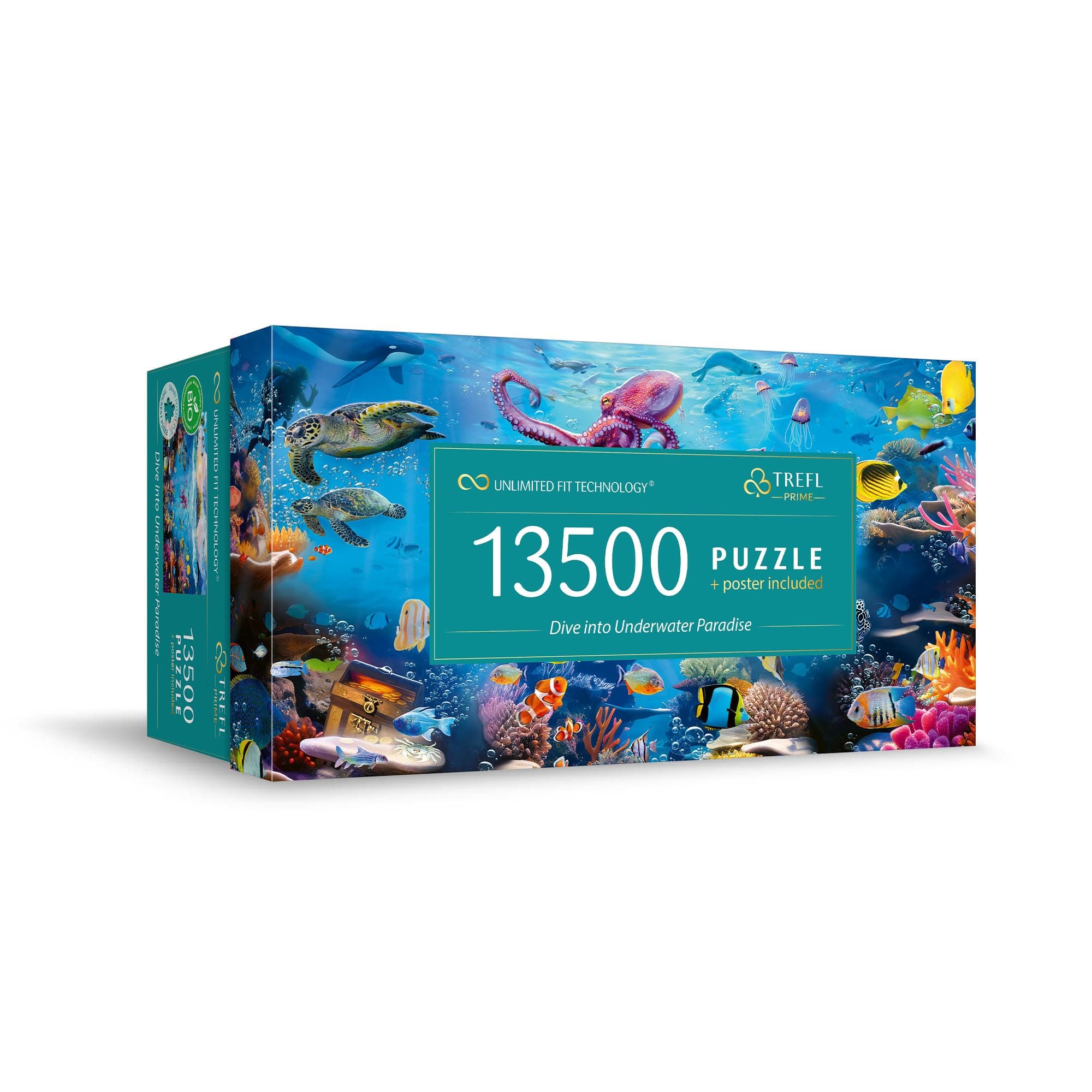 Trefl Prime-Puzzle UFT:Dive into Underwater Paradise-13 500 pièces, Grand Puzzle présentant le… product image
