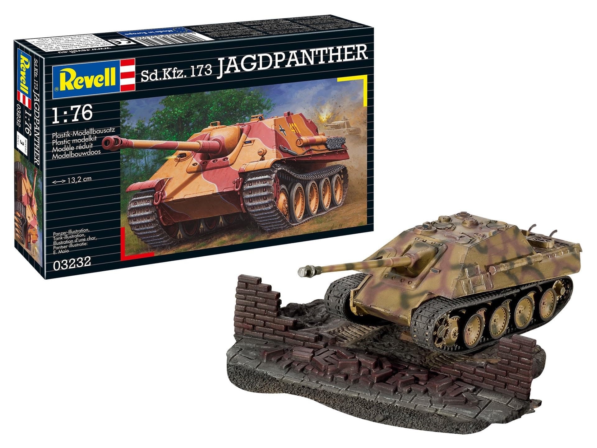 Revell Modellbausatz Panzer 1:76 - Sd.Kfz.173 Jagdpanther im Maßstab 1:76, Level 4,… product image
