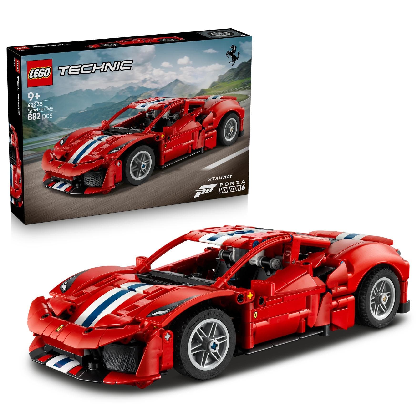 LEGO Technic Ferrari 488 Pista Auto - Bauspielzeug für Kinder ab 9 Jahren - Ferrari-Merch -… product image