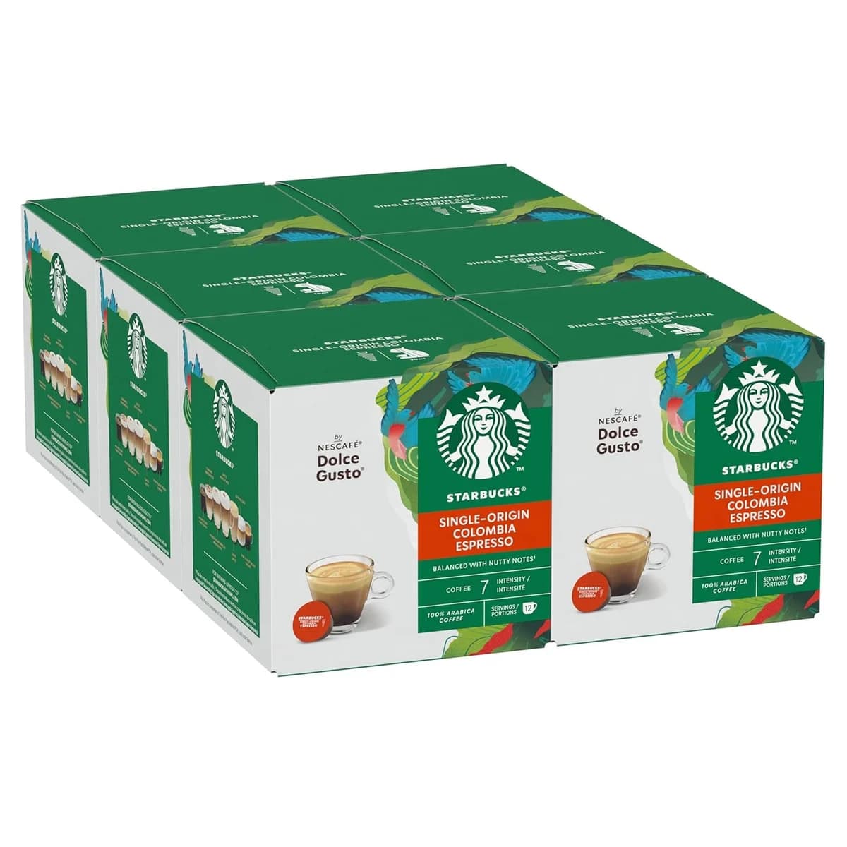 STARBUCKS Colombia Medium Roast Espresso Coffee Pods by NESCAFÉ Dolce Gusto - 72 Colombian… product image on Haggl