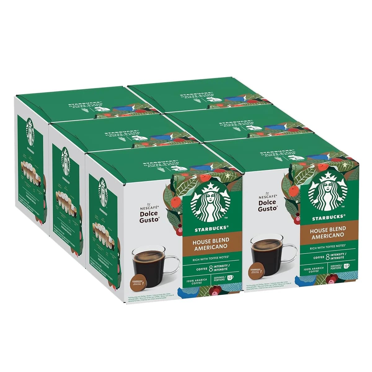 STARBUCKS Americano House Blend Medium Roast Coffee Pods by NESCAFÉ Dolce Gusto - 72 Coffee… product image on Haggl