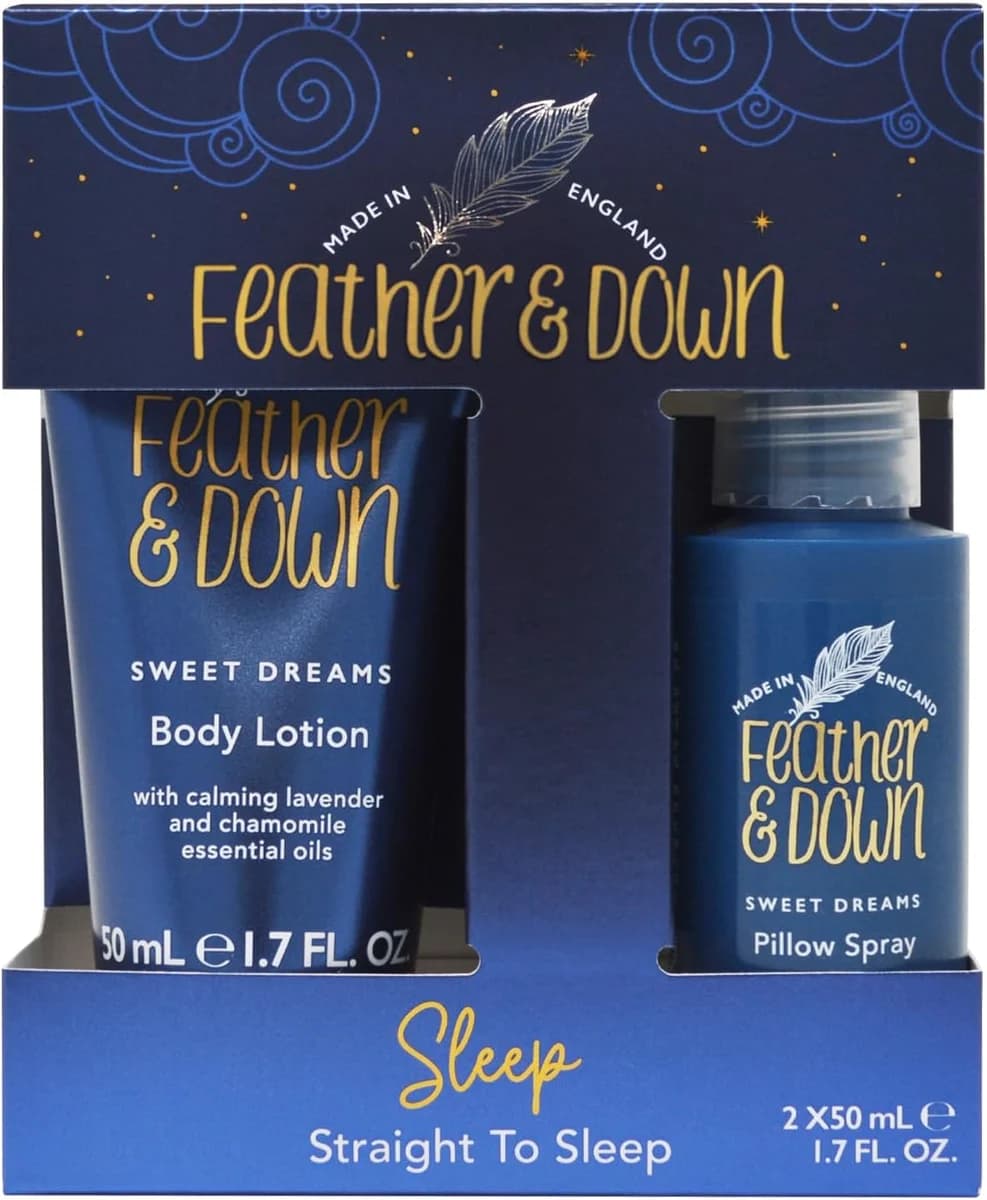 Feather & Down Straight to Sleep Gift Set (50ml Pillow Spray & 50ml Body Lotion) - The perfect… product image on Haggl