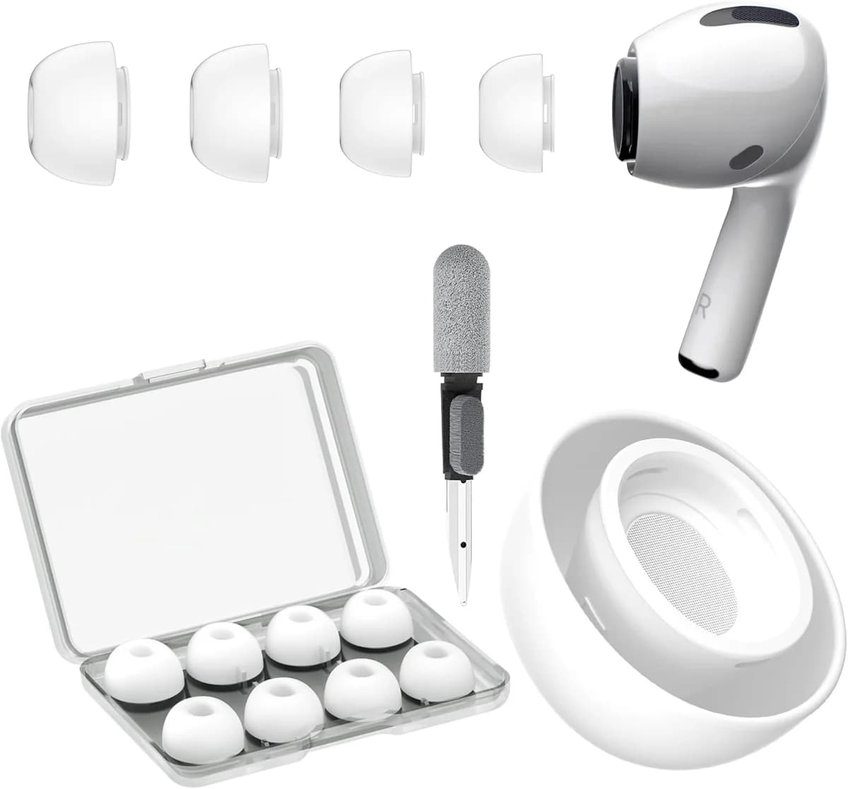 YISH Ersatz-Ohrstöpsel für AirPods Pro/Pro 2:4 Paar Silikontips Ohrstoepsel mit… product image on Haggl
