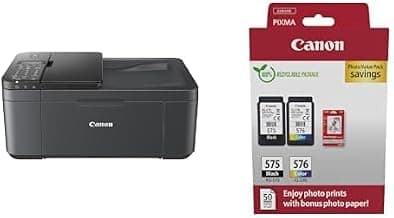 Canon PIXMA TR4755i Multifunktionsdrucker 4in1 schwarz & PG-575 / CL-576 Genuine Ink… product image