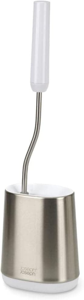 Joseph Joseph Flex Lite - Silicone Toilet Brush with slimline holder set, flexible anti-drip,… product image