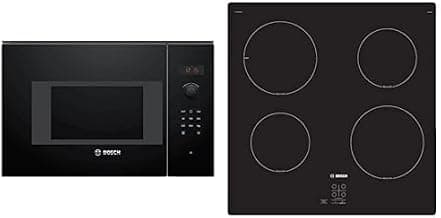 Bosch Set: Serie 4 Built-In Microwave + Serie 2 60cm Induction Hob, Black product image