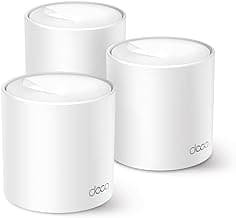TP-Link Deco X1500 Lot de 3 systèmes WiFi 6 AI Mesh, AX1500 Double Bande 2,4 GHz/5 GHz,… product image