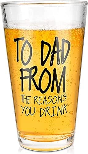 Dad Christmas Cup Gifts,16OZ Beer Glass,Christmas Dad Gifts for Men Him | Christmas Presents… product image