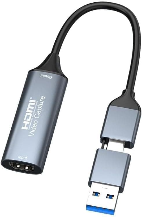 Video/Audio Capture Card, 4K HDMI to USB C/A Capture Card, Full HD 1080P Video Grabber for… product image