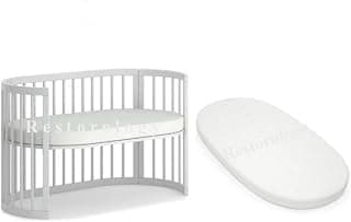 Stokke Oval Cot Mattress - Made to perfectly fit the Boori Purotex Oval Cot | Extra Thick Foam… product image