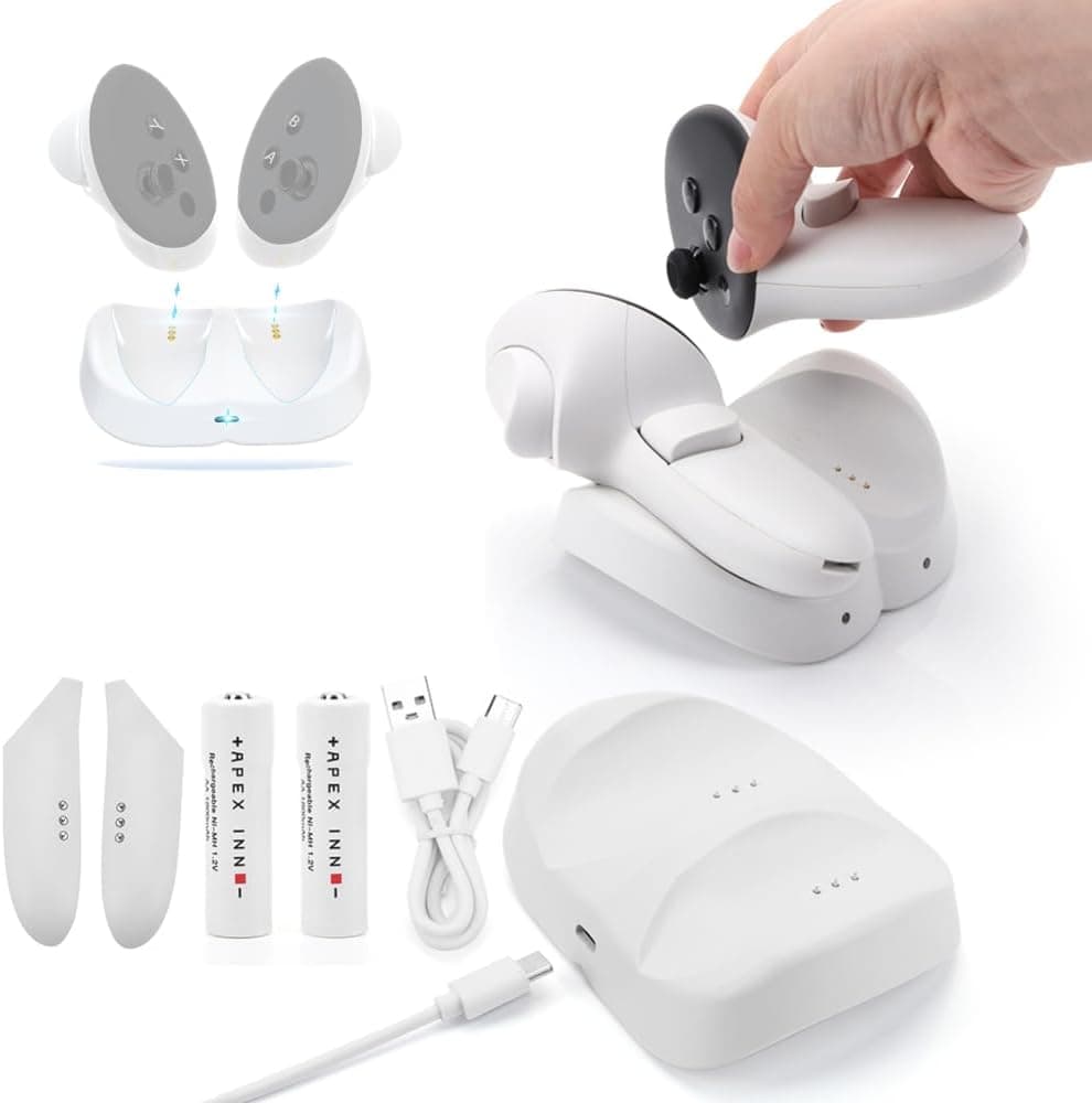 Stacja ładująca do Meta Quest 3, akcesoria VR Stacja ładująca do Oculus Quest 3 z 2… product image