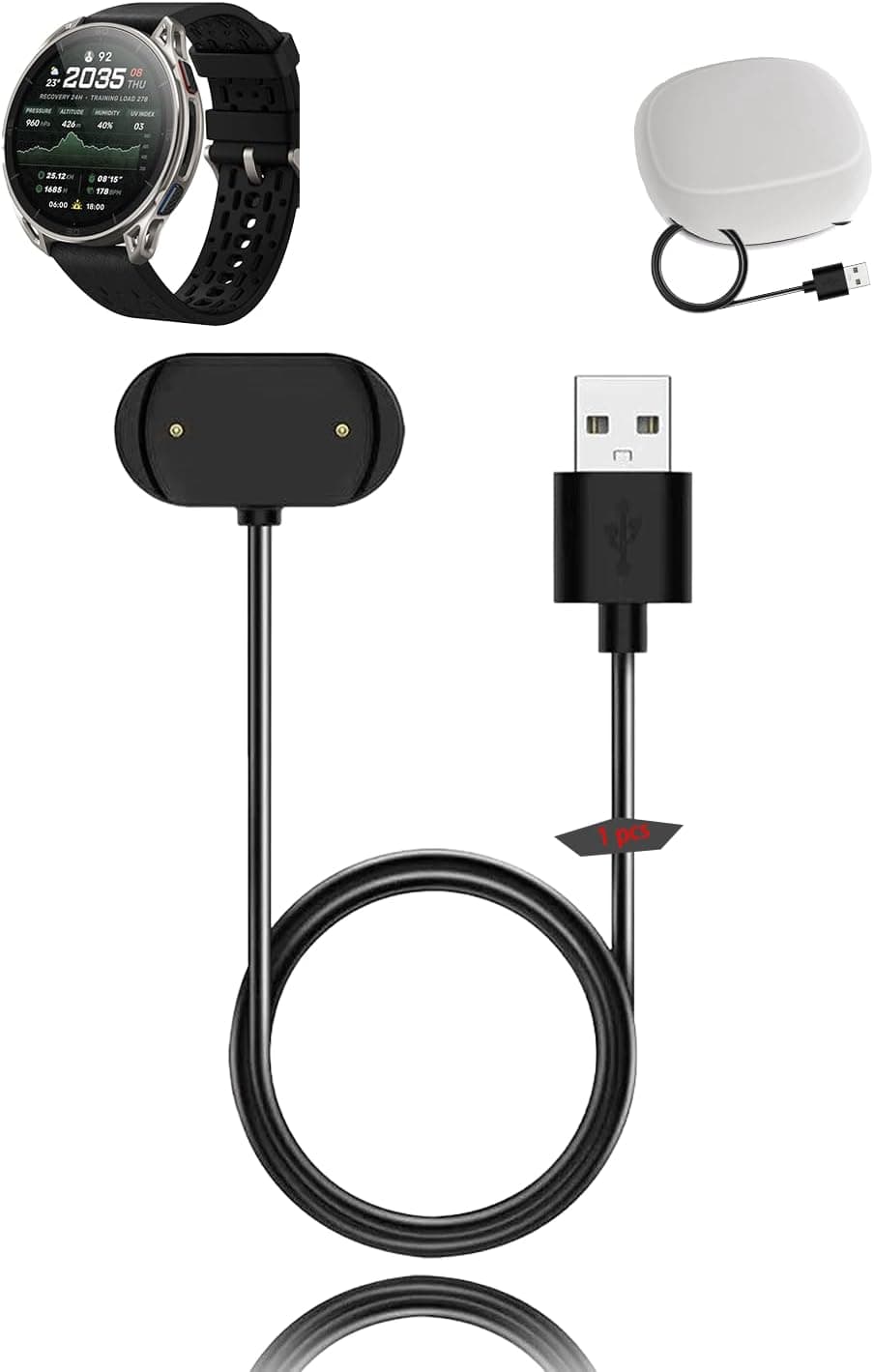 Cavo di ricarica per Amazfit Cheetah 2 Ultra, cavo USB di ricarica magnetica veloce con design… product image