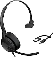 Evolve2 50 USB-A/USB-C Corded Mono Headset Certified for UC Platforms product image