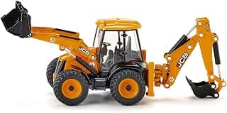 Siku 3558, JCB 4CX Baggerlader, 1:50, Metall/Kunststoff, Gelb, Viele Funktionen, Kombinierbar… product image